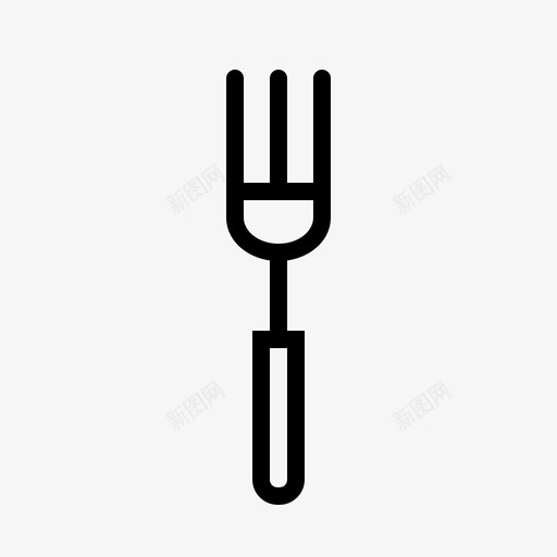 叉子钳子尖牙图标svg_新图网 https://ixintu.com 勺子 厨房用具和电器 叉子 器具 尖牙 钳子 食物 餐具 饮食