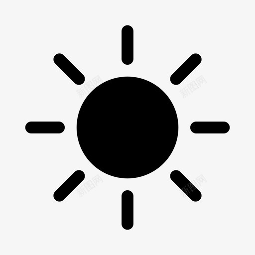 阳光天气悸动图标svg_新图网 https://ixintu.com 互联网 天气 天气预报 季节 悸动 无线 智能手机 最新技术 炎热 阳光