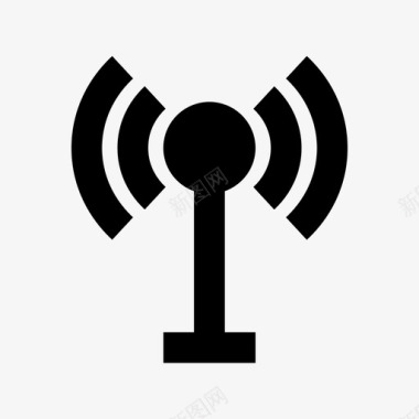 wifi塔wifi天线信号塔图标图标