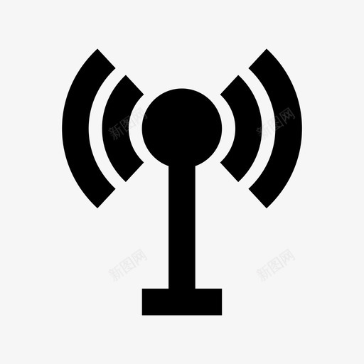 wifi塔wifi天线信号塔图标svg_新图网 https://ixintu.com wifi塔 wifi天线 互联网 信号塔 广告和媒体材料图标 无线天线 服务器 网络 范围 连接 通信塔