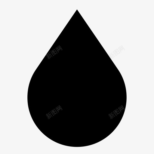 水滴雨液体图标svg_新图网 https://ixintu.com 喝 水滴 液体 湿 滴 雨