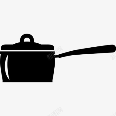 平底锅工具和用具厨房图标图标