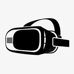 护目镜标志虚拟现实耳机3doculus图标高清图片