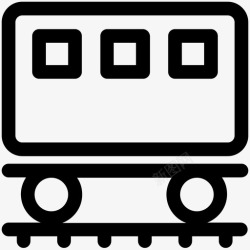 货运列车矢量货运列车铁路运输货运图标高清图片