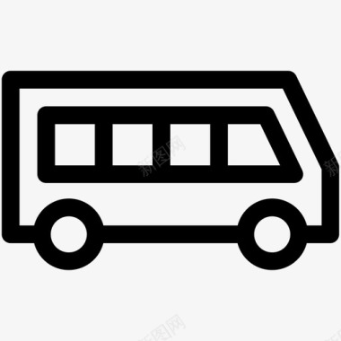 公共汽车长途汽车旅游车图标图标