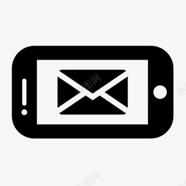 智能手机信息电子邮件信封图标图标