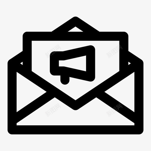 电子邮件广告消息通知图标svg_新图网 https://ixintu.com 垃圾邮件 广告最大胆 消息 电子邮件广告 通知