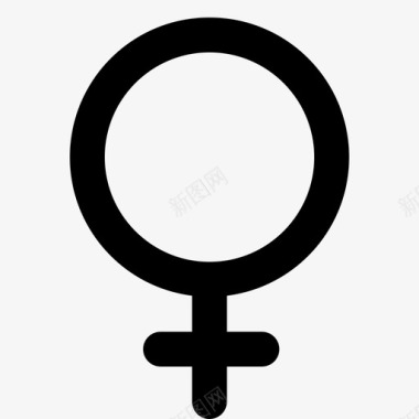 金星占星术女性图标图标