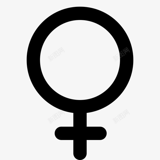 金星占星术女性图标svg_新图网 https://ixintu.com 占星术 女性 符号 行星 金星