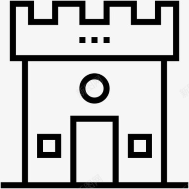 城堡城堡建筑城堡塔图标图标