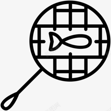 网中鱼水族馆渔获量图标图标
