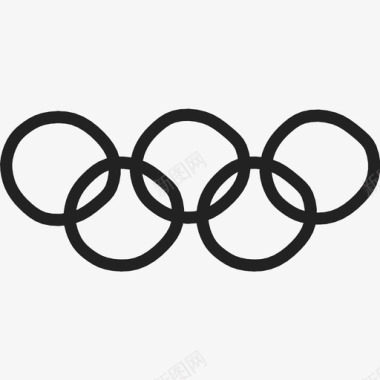 奥林匹克五环潮汐体育图标图标