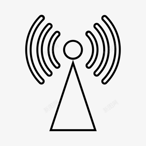 无信号塔音量图标svg_新图网 https://ixintu.com wifi wifi状态 塔 无信号 无线 音量