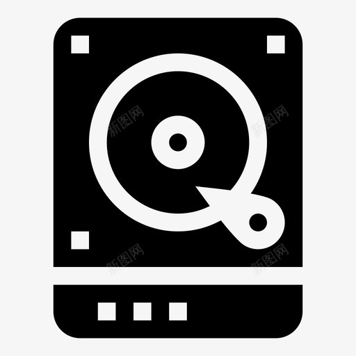 硬盘存储器硬件图标svg_新图网 https://ixintu.com 存储器 硬件 硬盘
