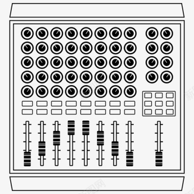 midi混音器1音频图标图标