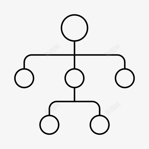 等级建筑网络图标svg_新图网 https://ixintu.com 建筑 等级 组织 结构 网络