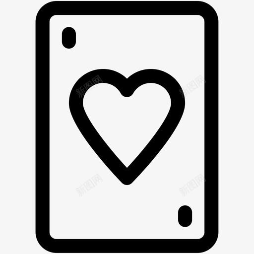 心脏卡心脏王牌赌场图标svg_新图网 https://ixintu.com 心脏卡 心脏王牌 扑克牌 西装卡 赌场 运动图标集