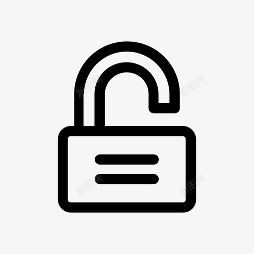 解锁成就储物柜图标svg_新图网 https://ixintu.com 储物柜 安全 成就 挂锁 解锁