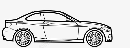 BMW2系列切削AutoCAR图标图标