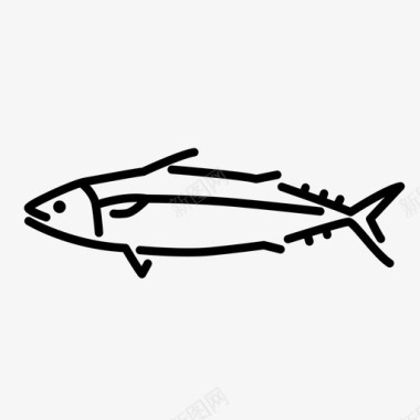 鲭鱼鱼钓鱼图标图标