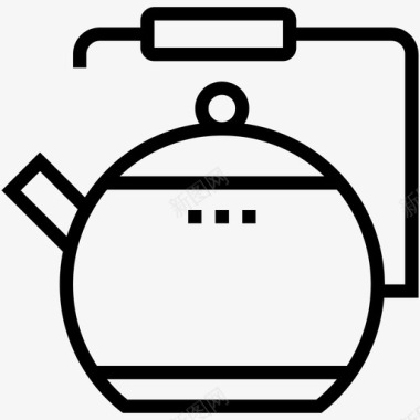 水壶茶壶茶具图标图标