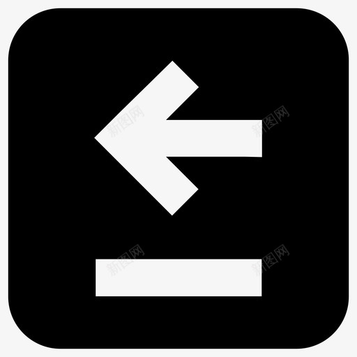 左箭头后退图标svg_新图网 https://ixintu.com 上一个 后退 左 左转 界面 箭头 退出