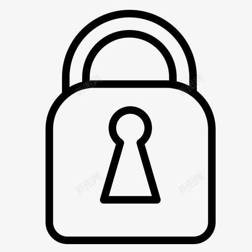 方形钥匙锁上锁挂锁图标svg_新图网 https://ixintu.com 上锁 安全 密码 挂锁 方形钥匙锁 锁