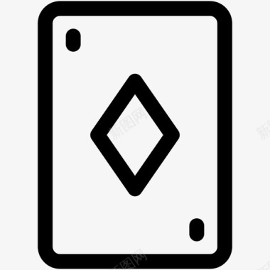 钻石卡赌场赌场卡图标图标