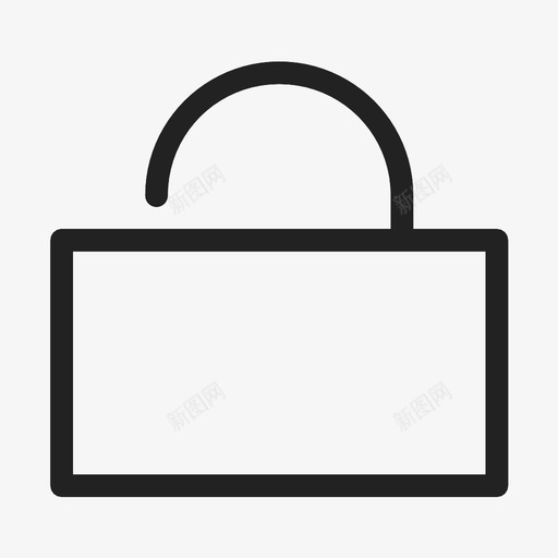 解锁挂锁保险箱图标svg_新图网 https://ixintu.com 保险箱 安全 挂锁 无保护 解锁