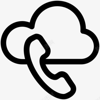 云帮助热线云计算icloud图标图标