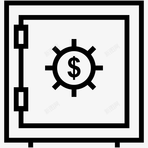 储物柜1银行储物柜图标svg_新图网 https://ixintu.com 1 保险箱 储物柜 银行保险柜 银行储物柜 银行金库 项目管理线图标