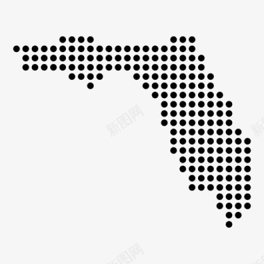 佛罗里达美国位置图标图标