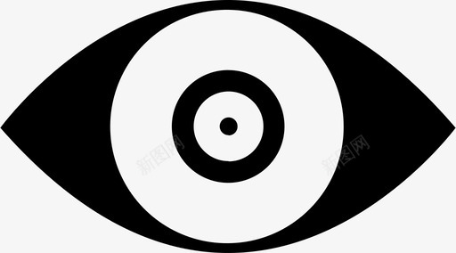 可见性圆圈眼睛图标svg_新图网 https://ixintu.com 催眠 凝视 原理 可见性 圆圈 眼睛 设计原则1