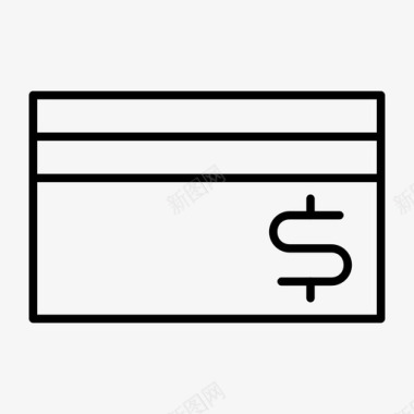 信用卡支付银行货币图标图标