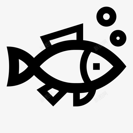 鱼泡泡生物图标svg_新图网 https://ixintu.com 动物园 有用的图标动物 泡泡 海洋 生物 鱼