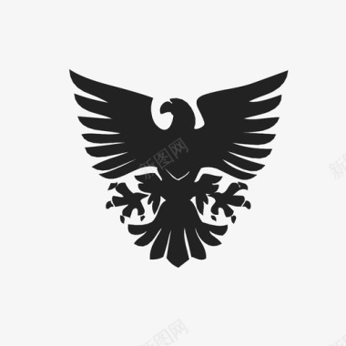 鹰猎鹰飞翔图标图标