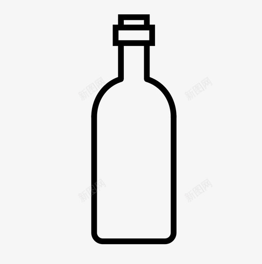 酒瓶酒饮料图标svg_新图网 https://ixintu.com 油 酒 酒瓶 食物 饮料
