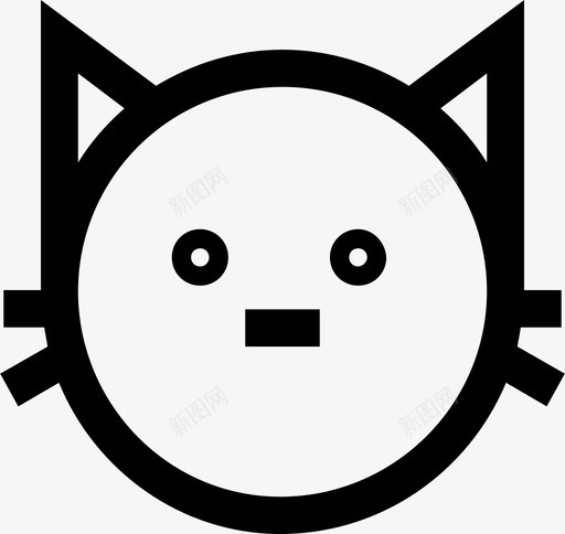 猫动物野兽图标svg_新图网 https://ixintu.com 动物 宠物 小猫 猫 野兽