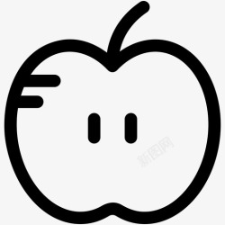 营养教育苹果食物水果图标高清图片