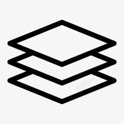 堆叠标识层分层顺序图标高清图片