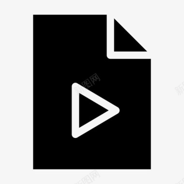 文件播放器文件页文件纸图标图标