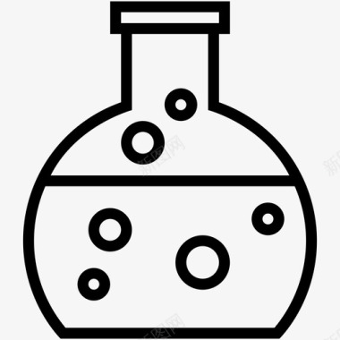 烧瓶液体实验室烧瓶图标图标