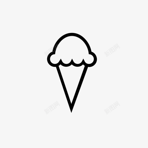 冰淇淋筒冰淇淋冰淇淋冰淇淋图标svg_新图网 https://ixintu.com 冰淇淋 冰淇淋冰淇淋 冰淇淋筒 甜甜 阳光海滩