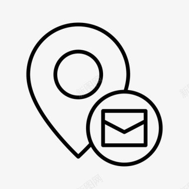 邮件位置地图地图pin图标图标