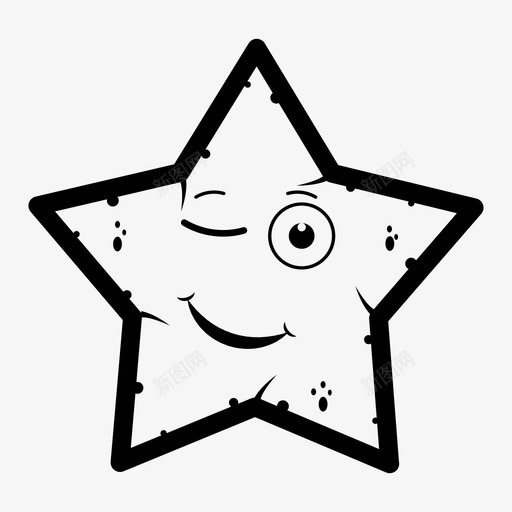 眨眼表情符号表情图标svg_新图网 https://ixintu.com 情绪 明星表情 眨眼 笑脸 脸上的微笑 表情 表情符号
