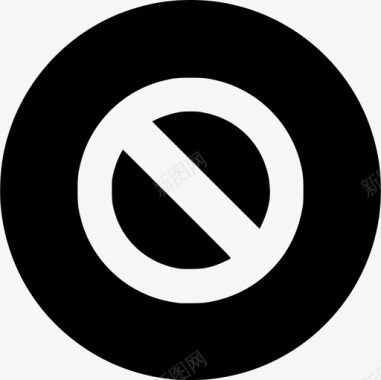 禁止圆圈禁用图标图标