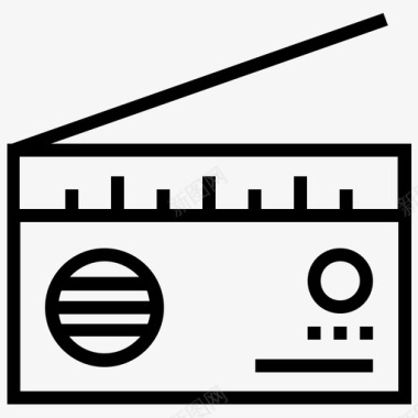 收音机歌曲播放列表图标图标