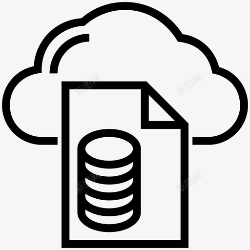 天空文档云计算数字存储图标svg_新图网 https://ixintu.com 云数据技术大纲图标 云计算 在线文档 天空文档 数字存储 文件存储