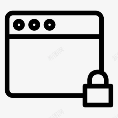 锁定的web浏览器浏览器通知internet浏览器图标图标