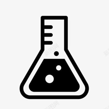 erlenmeyer烧瓶化学实验图标图标